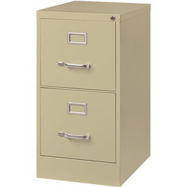 Hirsh 2200 Series Putty 22 in. Deep 2-Drawer Letter Width Decorative Vertical File Cabinet