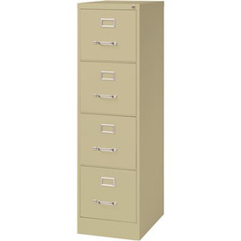 Hirsh 2200 Series Putty 22 in. Deep 4-Drawer Letter Width Decorative Vertical File Cabinet