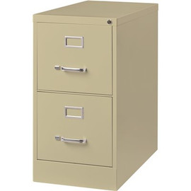 Hirsh 2600 Series Putty 26.5 in. Deep 2-Drawer Letter Width Decorative Vertical File Cabinet