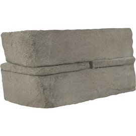 MSI Terrado Veneto Ash Ledger Corner 9 in. x 19.5 in. Textured Cement Concrete Look Wall Tile (4 sq. ft./Case)