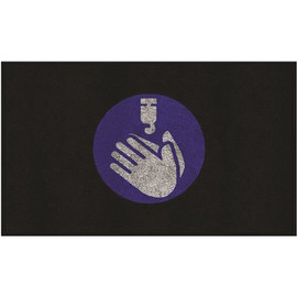 M+A Matting 3 ft. x 5 ft. Hand Sanitizer Icon Floor Mat Hygiene Reminder or Message Mat for Hand Sanitizer Station