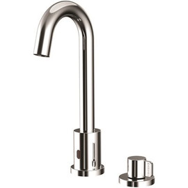 Speakman SENSORFLO Gooseneck AC Powered Single Hole Touchless Bathroom Faucet with Manual Override in Polished Chrome