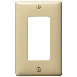 HUBBELL WIRING 1-Gang Decorator Wall Plate - Ivory