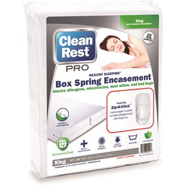 CLEAN REST Pro Box Spring Encasement Polyester King Mattress Cover (Retail)