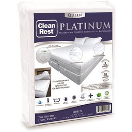 CLEAN REST Platinum Encasing Pad Polyester Queen Mattress Cover