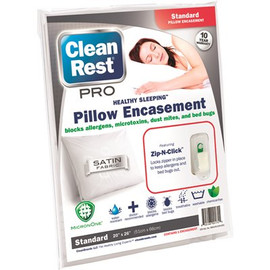 CLEAN REST Pro Encasement Polyester Standard Pillow Protector