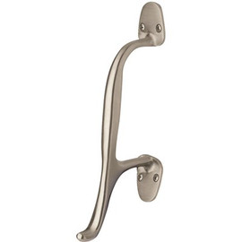 Rockwood 193 Series 1-3/4 in. Baseplate Width Diameter Hands Free Hospital Pull 5-15/16 in. Pull Centerline Satin Chrome