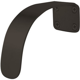 Rockwood 2 in. Black Suede Powder Coat Hands Free Hospital Pull with 4-1/2 in. Projection, 4-3/8 in. Clearance