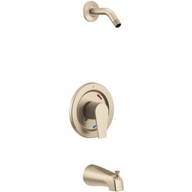 Slate Single-Handle 1-Spray 1.75 GPM Tub and Shower Faucet in Brushed Nickel (Valve and Showerhead Not Included)