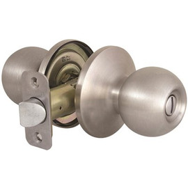 Defiant Saturn Satin Nickel Bed/Bath Door Knob