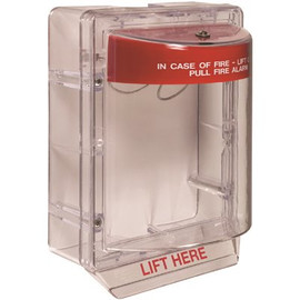 Safety Technology International Stopper II with Horn, Clear Spacer and Protective Polycarbonate Cover - Fire Label Safety Technology International Stopper II with Horn, Clear Spacer and Protective Polycarbonate Cover - Fire Label