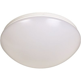 EnviroLite 11 in. 1-Light White Selectable LED Puff Flush Mount