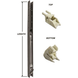 25 in. L x 9/16 in. W x 5/8 in. D Window Channel Balance 2420 with Top and Bottom End Brackets Attached (4-Pack)