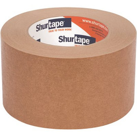 Shurtape FP 97 6 mils 72 mm x 55 m (2.83 in. x 60 yds.) Flatback Kraft Paper Tape (1-Case) (16-Rolls)