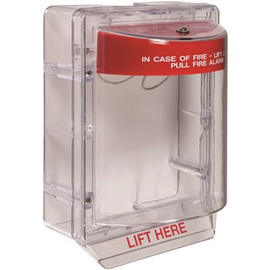 Stopper II without Horn, Fire Alarm Pull Station Cover, Clear Spacer, Fire Label, Polycarbonate Stopper II without Horn, Fire Alarm Pull Station Cover, Clear Spacer, Fire Label, Polycarbonate