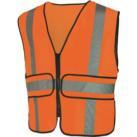 HDX Hi Visibility Orange Class 2 Reflective Adjustable Safety Vest