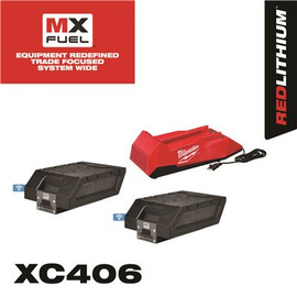 Milwaukee MX FUEL Lithium-Ion REDLITHIUM BOLT-ON Expansion Kit with 2 XC406 Batteries and Charger
