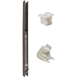 25 in. L Window Channel Balance 2420 with 9/16 in. W x 5/8 in. D Top and Bottom End Brackets Attached