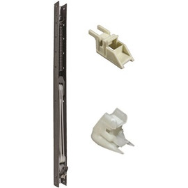 28 in. L Window Channel Balance 2730 with 9/16 in. W x 5/8 in. D Top and Bottom End Brackets Attached