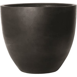 Vasesource 28.75 in. x 32.75 in. x 32.75 in. Jumbo Jesslyn Mm Black Round Fiberstone Planter