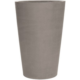 Vasesource 35.5 in. x 25.5 in. x 23.5 in. Belle Lg Natural Gray Round Fiberstone Planter