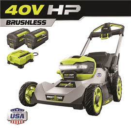 40V HP Brushless 21 in. Cordless Battery Walk Behind Dual-Blade Self-Propelled Mower with (2) 6.0 Ah Batteries & Charger