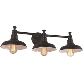 Design House Kimball 3-Light Matte Black Vanity Light