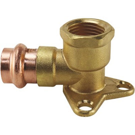 Apollo 1/2 in. x 1/2 in. Copper 90-degree Press x Brass FPT Drop Elbow Fitting