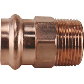 Apollo 1 in. x 1 in. Copper Press x MPT Male Adapter