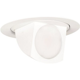 4 in. 65W Equiv Bright White 3000K Integrated LED Retrofit White Recessed Light Trim Directional Flood Downlight(6-Pack)