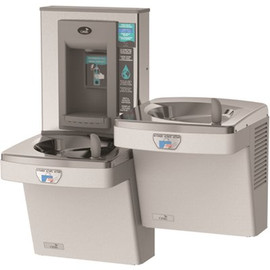 OASIS Refrigerated ADA Stainless Steel Bi-Level Drinking Fountain Filtered with Contactless Bottle Filler
