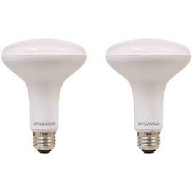 Sylvania 65-Watt Equivalent BR30 Dimmable LightSHIELD 2700K Soft White LED Light Bulbs (2-Pack)