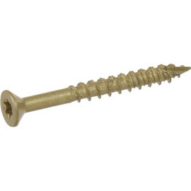 #10 x 2 in. Bronze-Plated Star Drive Flat Head Screw Exterior (15-Pack)