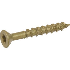 #10 x 1-1/2 in. Bronze-Plated Star Drive Flat Head Screw Exterior (15-Pack)