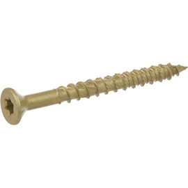 1/4 in. x 2-3/4 in. Star Drive Flat Head Screw Exterior Bronze-Plated (1 lb. Box)