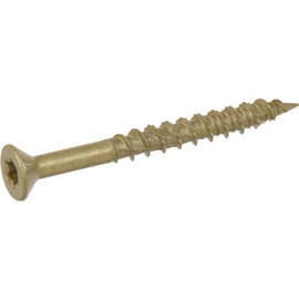 #10 x 2 in. Star Drive Flat Head Screw Bronze-Plated Exterior (5.99 lbs. Box)