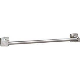 Wall Mounted 24 in. Round Towel Bar in Stainless Steel