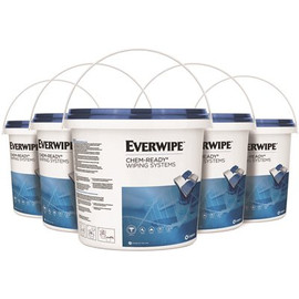 Bucket with Resealable Lid used for Chem-Ready Rolls, Create Your Own Wiping System, Just Add a Roll and 2 qt. Solution