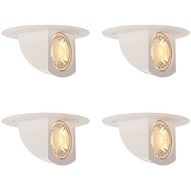 Feit Electric 4 in. Integrated LED Color Selectable Retrofit White Recessed Trim Directional Downlight (4-Pack)