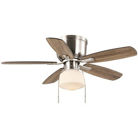 Hampton Bay Leroy 42 in. LED Brushed Nickel Ceiling Fan with Light