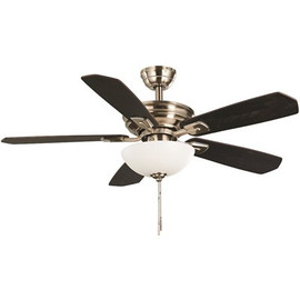 Hampton Bay Wellston II 44 in. LED Brushed Nickel Ceiling Fan with Lights