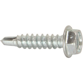 #12 x 3/4 in. External Hex Washer Head Self-Drilling Screw Zinc (500 per Pack)