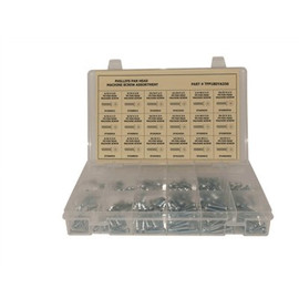 Zinc Plated Phillips Pan Head Machine Screw Assortment in Plastic Tray (330-Pieces)