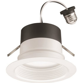 Juno Contractor Select 4 in. Selectable CCT Integrated LED Retrofit White Recessed Light Trim