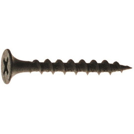 #8 x 2-1/2 in. Phillips Bugle Head Coarse Thread Black Phos Drywall Screw (500 per Pack)