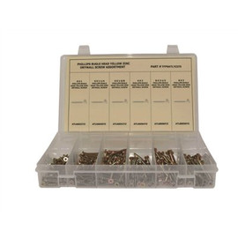 Phillips Bugle Head Drywall Screw Coarse Thread Zinc Yellow Plated Assortment in Plastic Tray (275-Pieces)