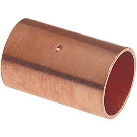 NIBCO 1/2 in. Copper Pressure Cup x Cup Coupling Fitting with Dimple Stop