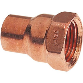 NIBCO 1 in. Copper Pressure Cup x FIP Adapter Fitting