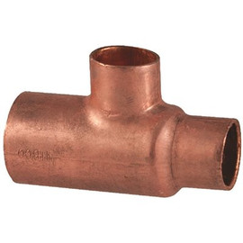 NIBCO 3/4 in. x 1/2 in. x 1/2 in. Copper Pressure Cup x Cup x Cup Reducing Tee Fitting