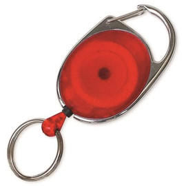 Lucky Line Products Oval Retractor Key Reel Carabiner in Assorted Colors (25-Jar)